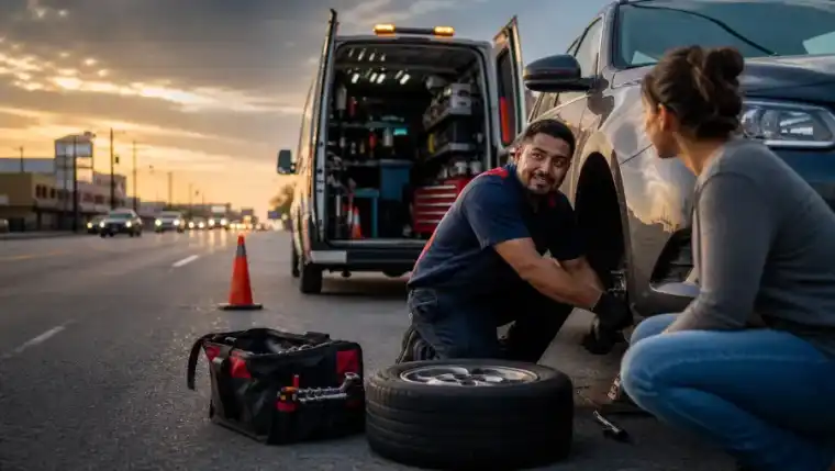 Edwin Tire Shop emergency car repair roadside assistance in Brentwood MD